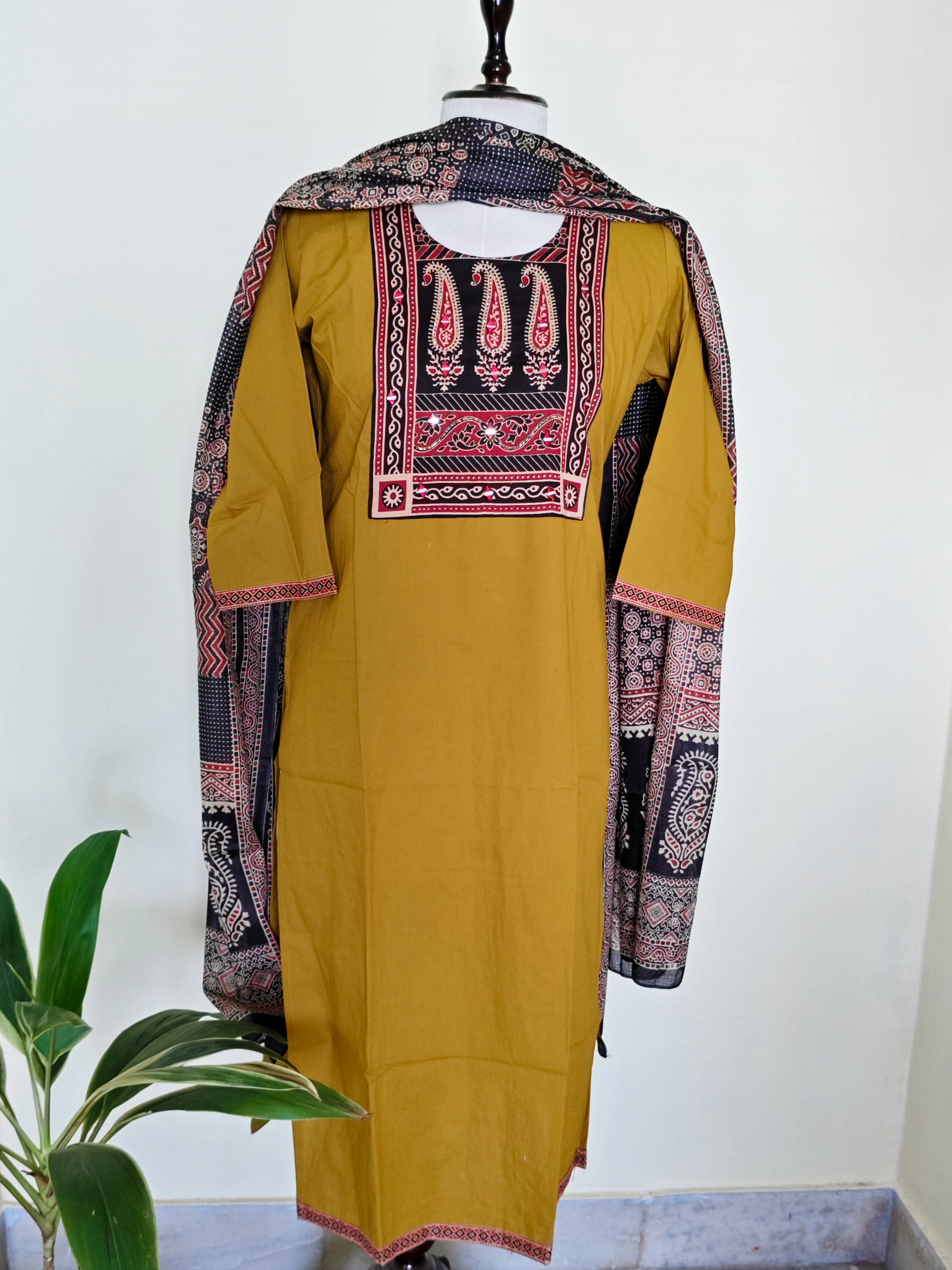 Ajrakh Cotton Salwar Set - Image 2