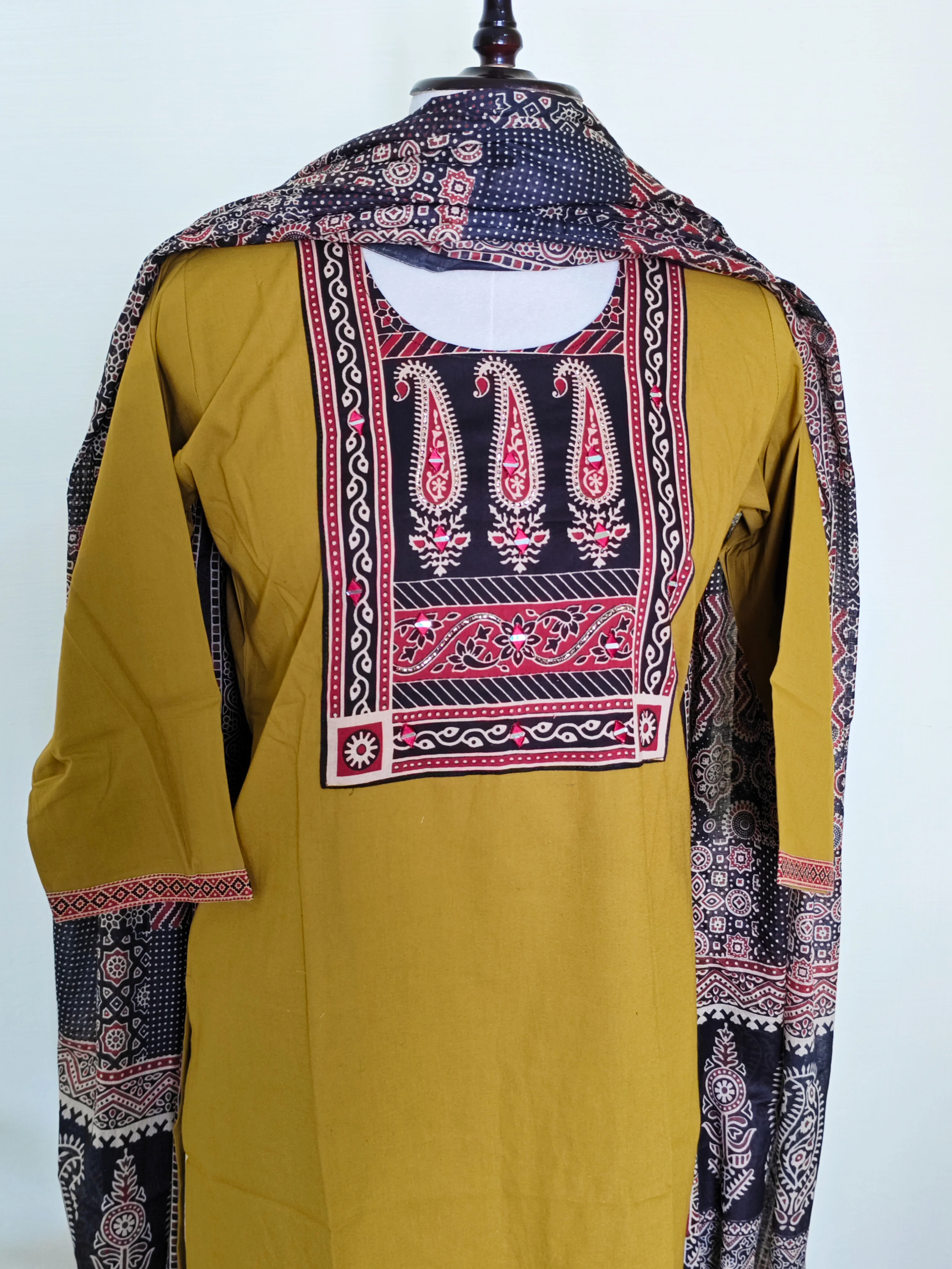 Ajrakh Cotton Salwar Set - Image 3