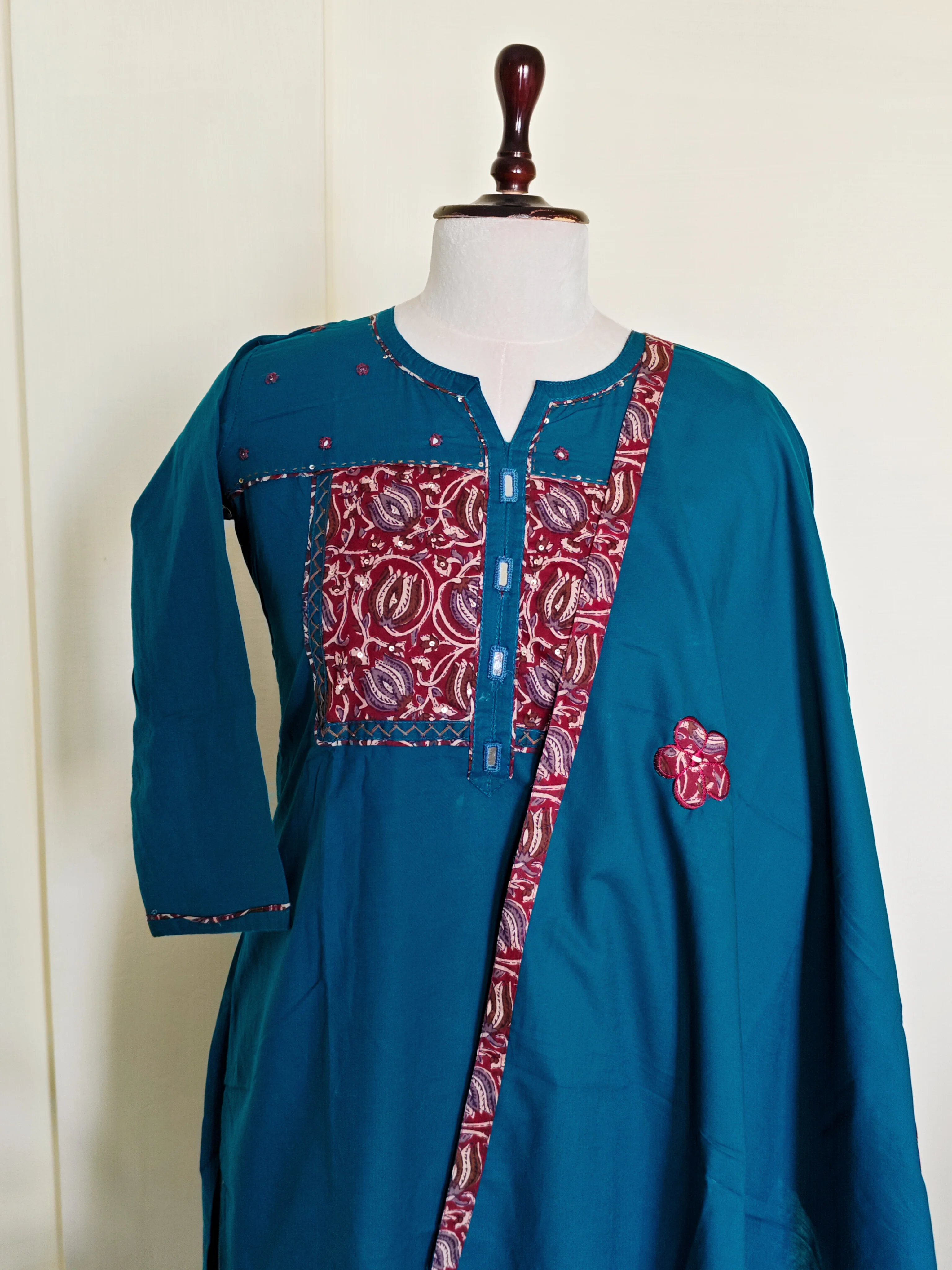 Cotton Designer Salwar Set - Image 2