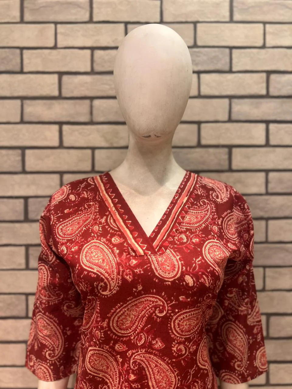 Cotton kurta pant set - Image 2