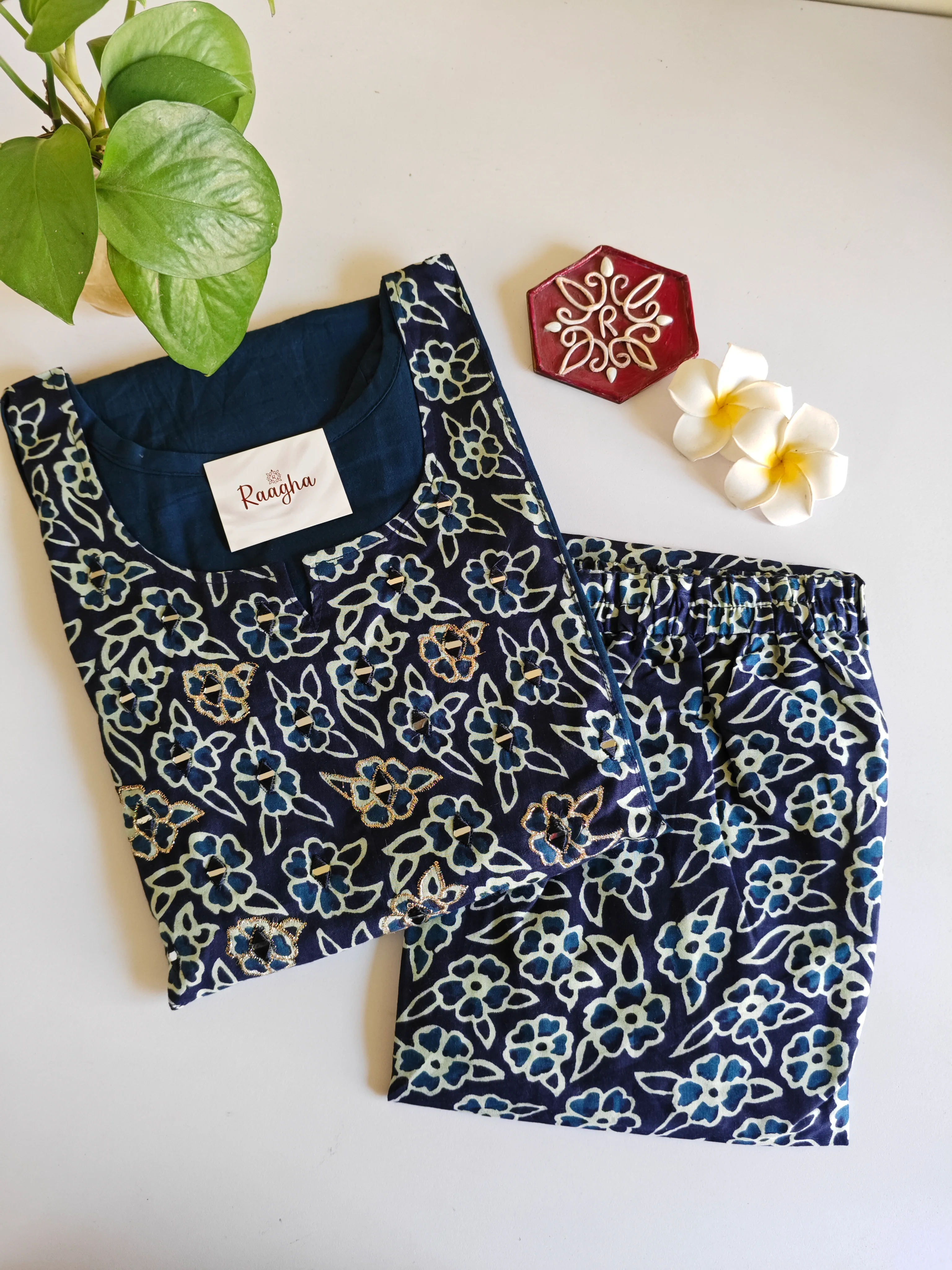 Cotton Kurta Pant Set