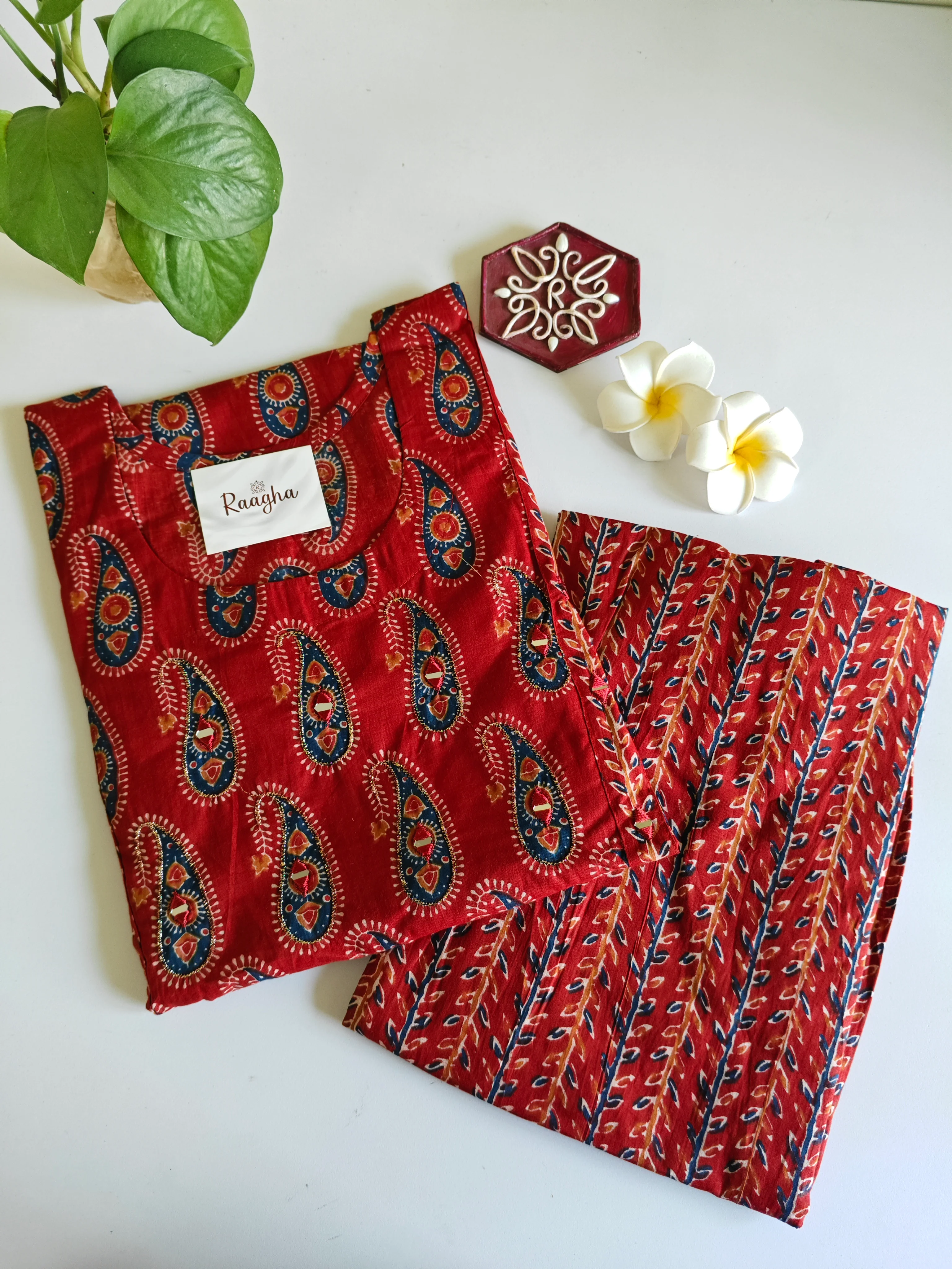 Cotton Kurta Pant Set