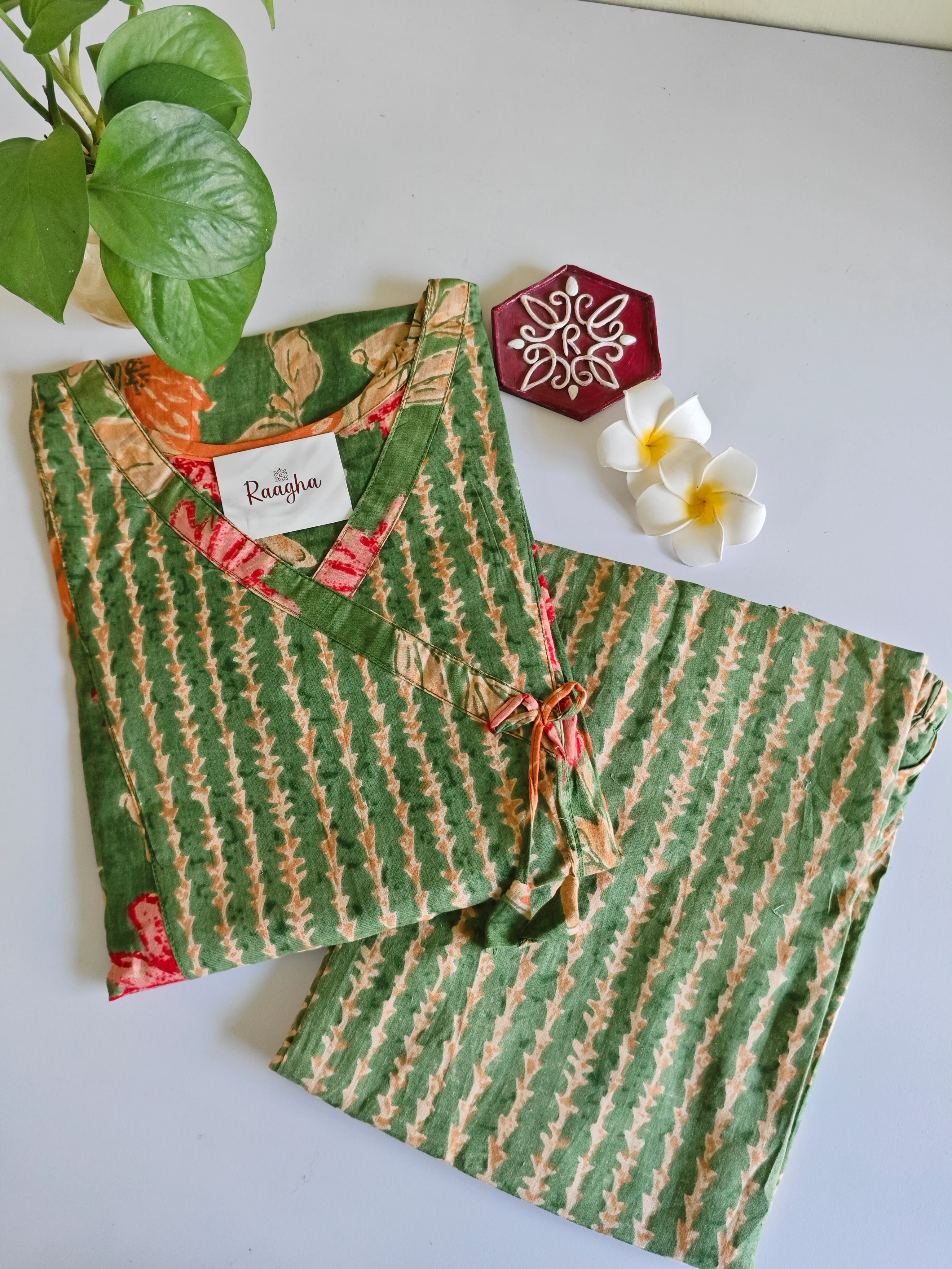 Cotton Kurta Pant Set