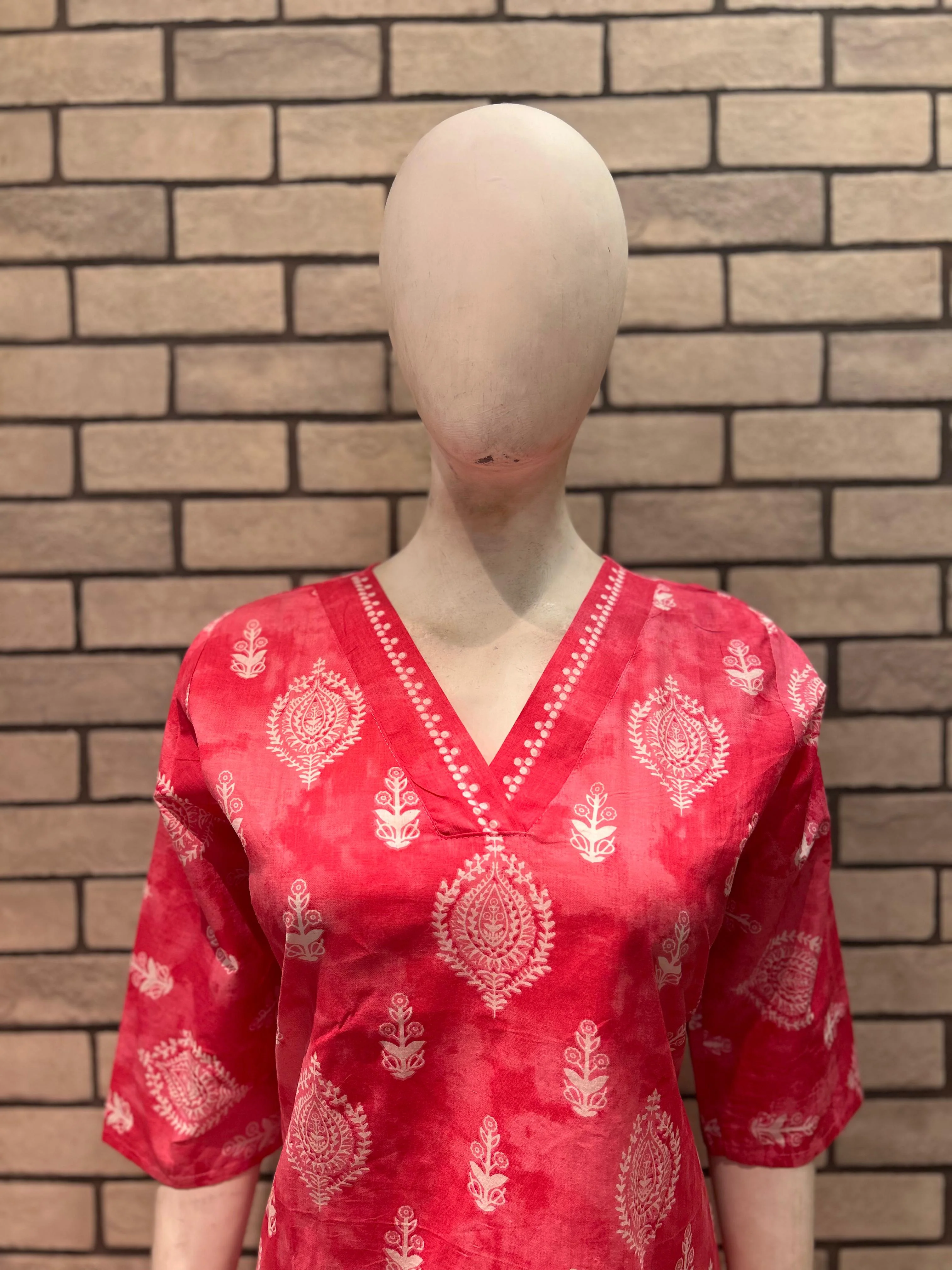 Cotton kurta pant set - Image 2
