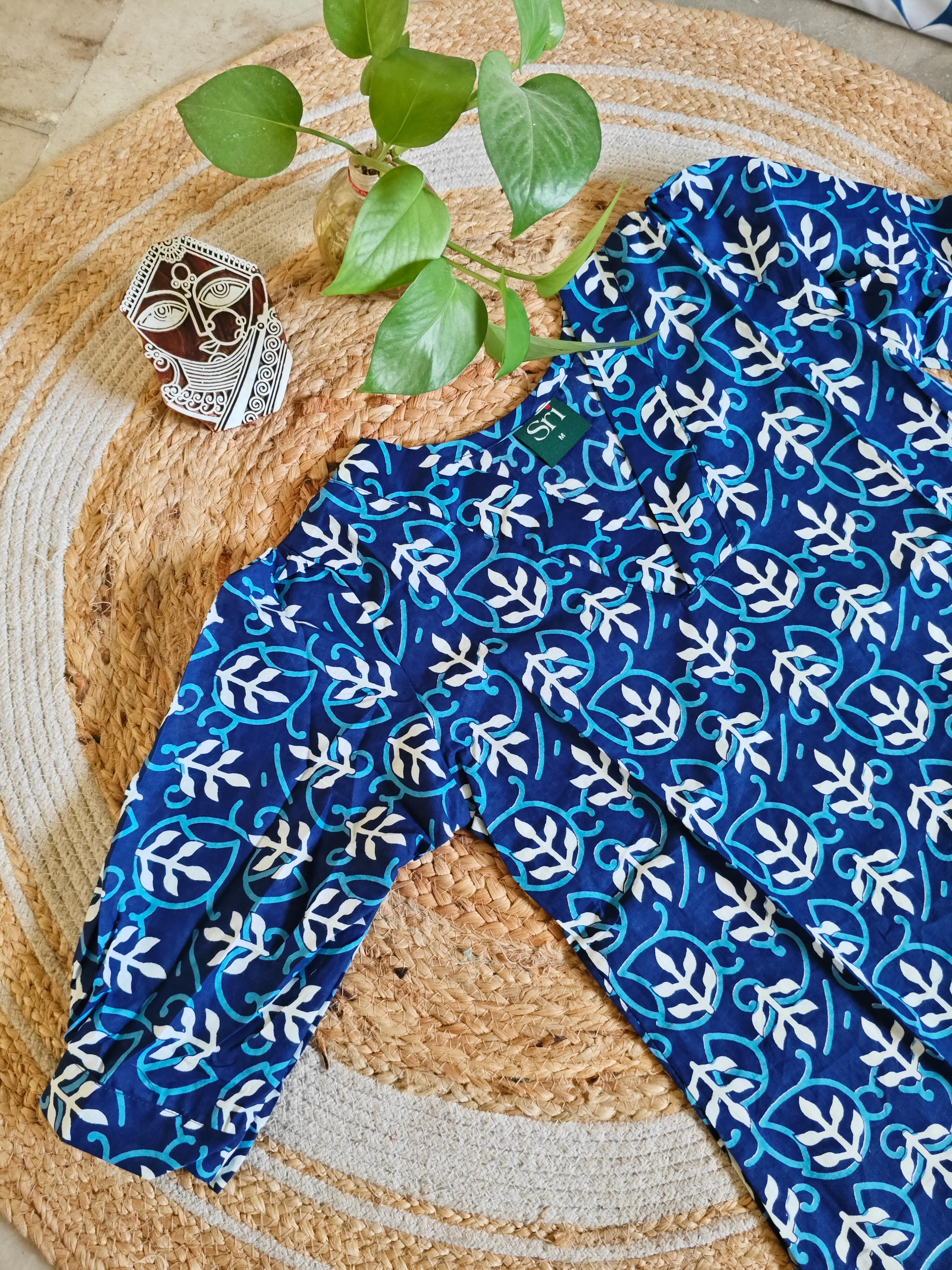 Indigo Cotton Kurti - Image 2