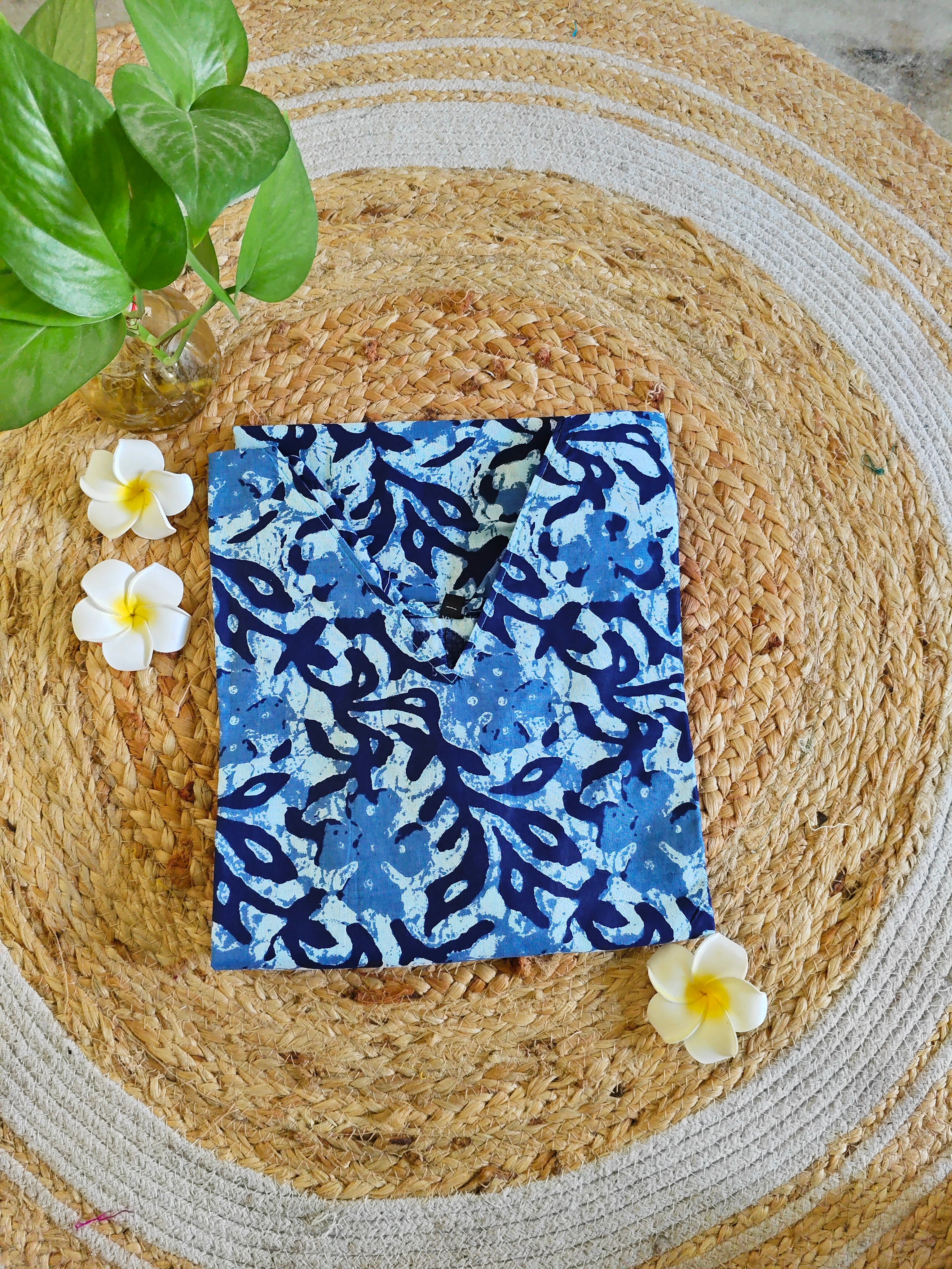Indigo Cotton Kurti