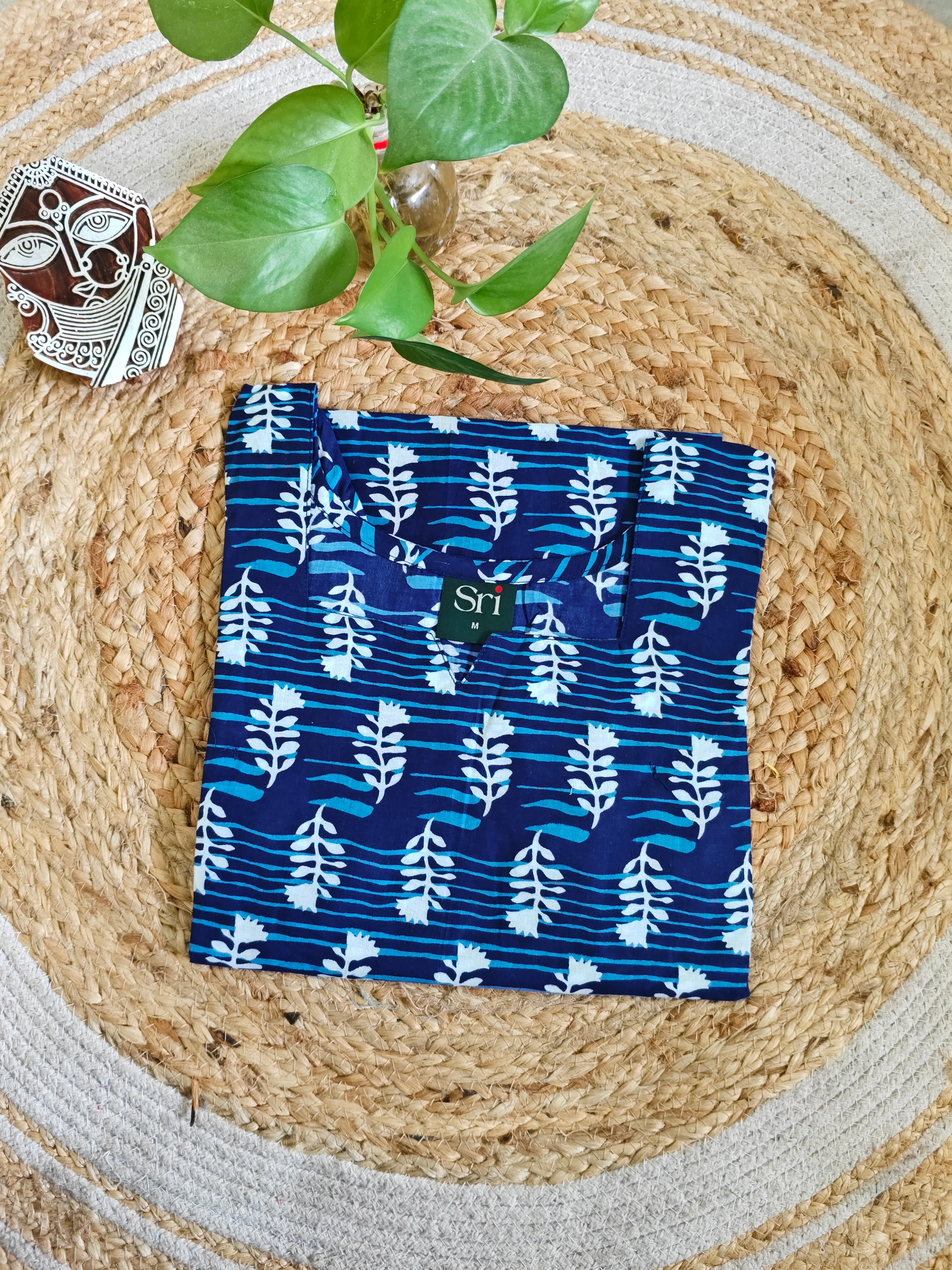 Indigo Cotton Kurti
