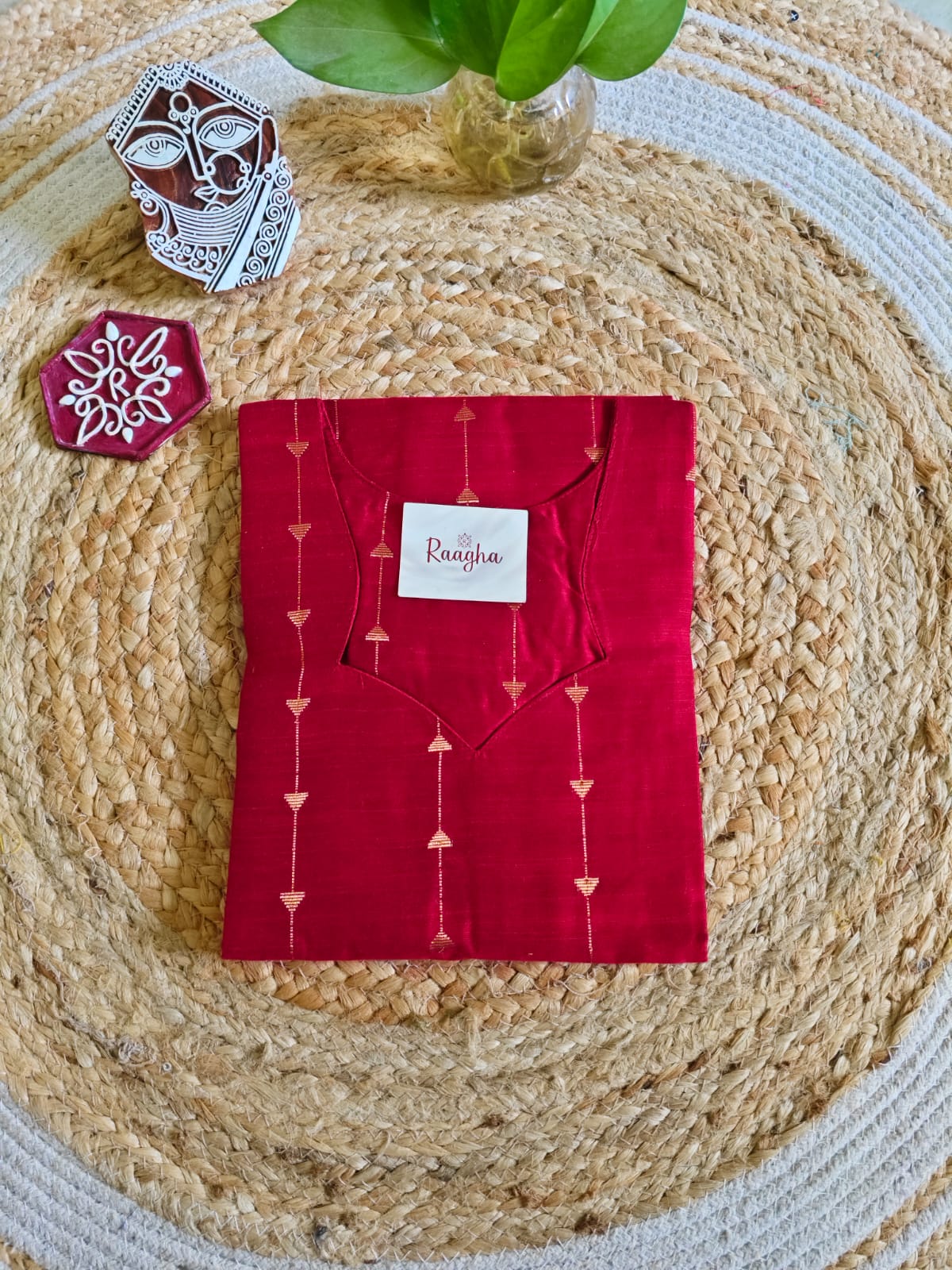 Premium Dupion Silk Kurti with Lining