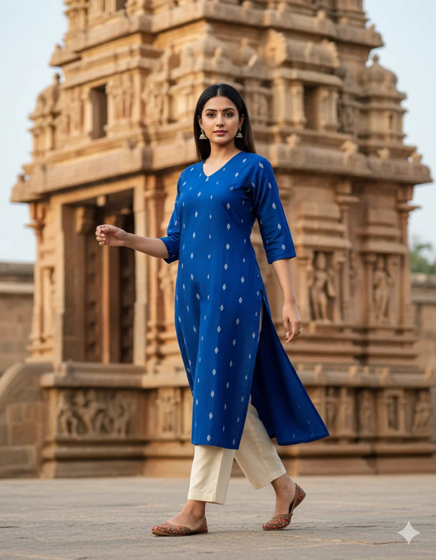 Premium Raw Silk Kurti - Image 3