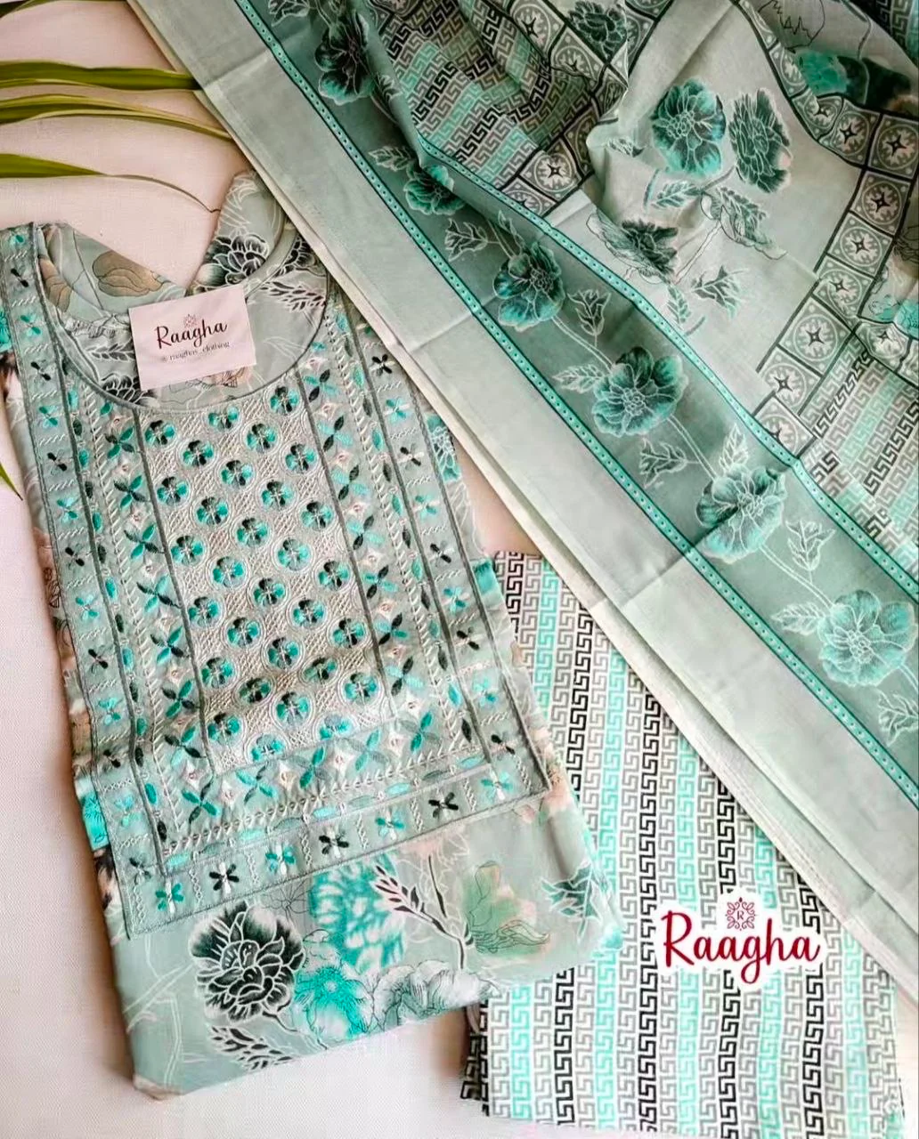 Cotton Salwar set With Lining - Image 2