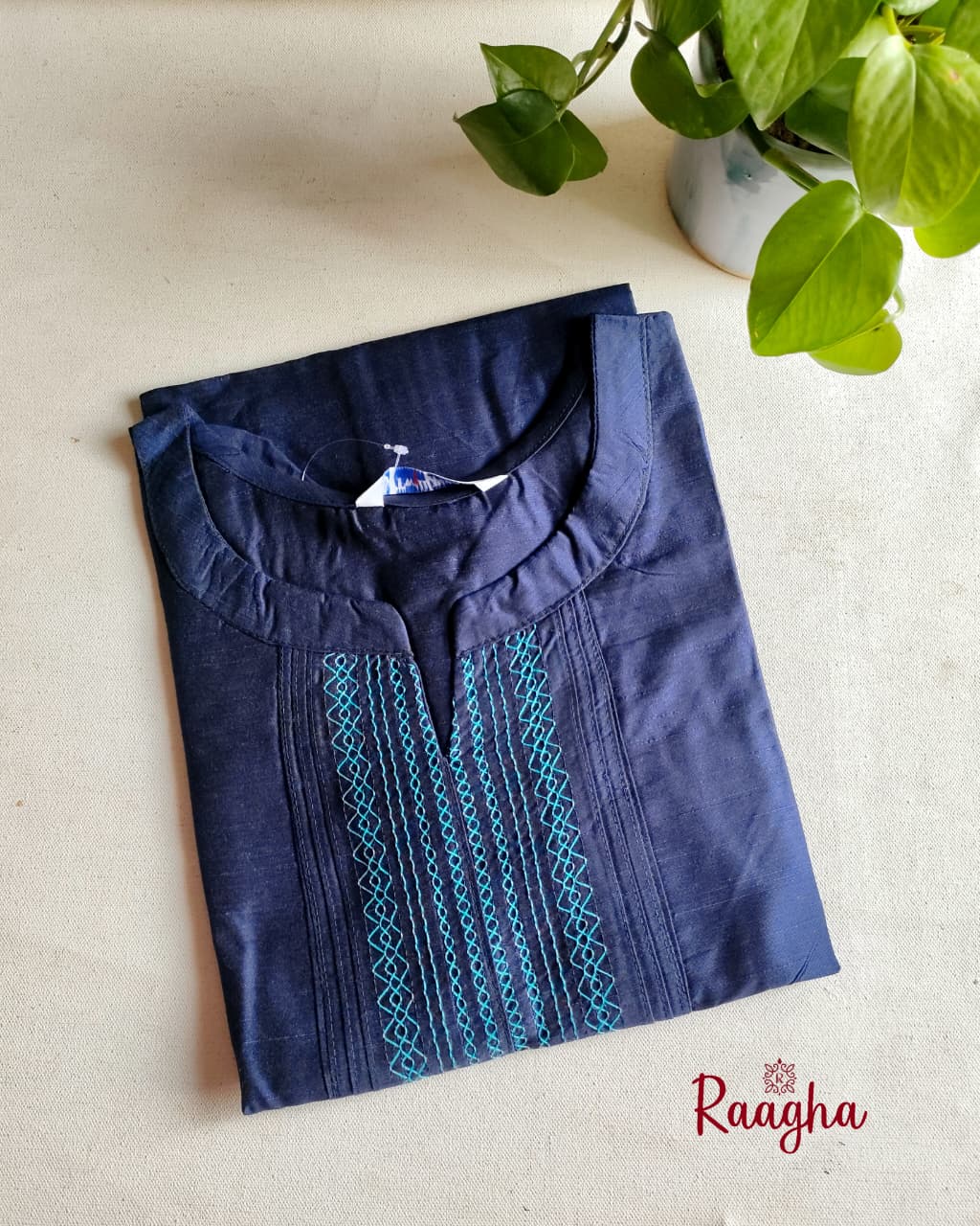 Raw silk kurti